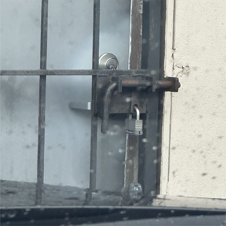 a locked gate